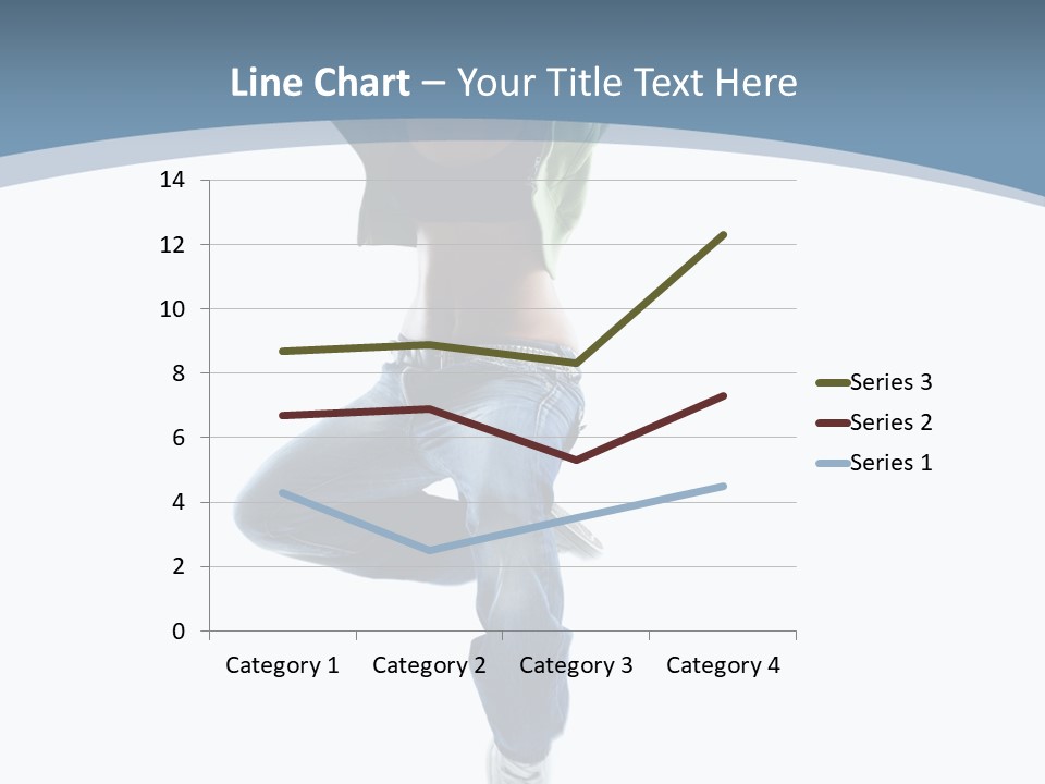 Vertical Flexibility Dancer PowerPoint Template