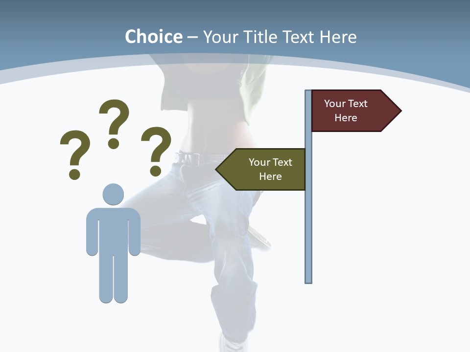 Vertical Flexibility Dancer PowerPoint Template