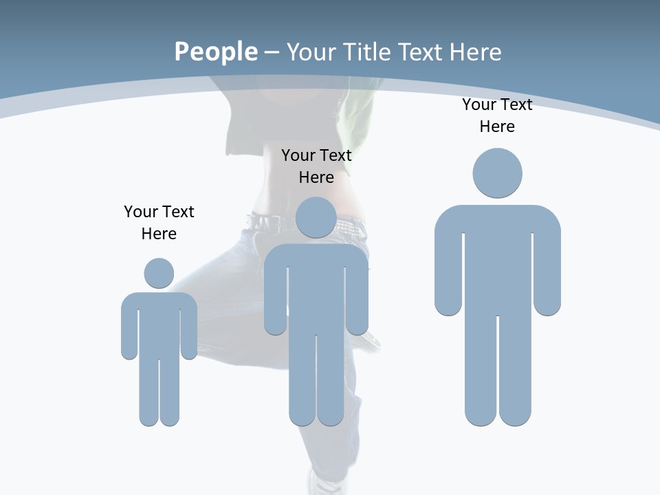 Vertical Flexibility Dancer PowerPoint Template