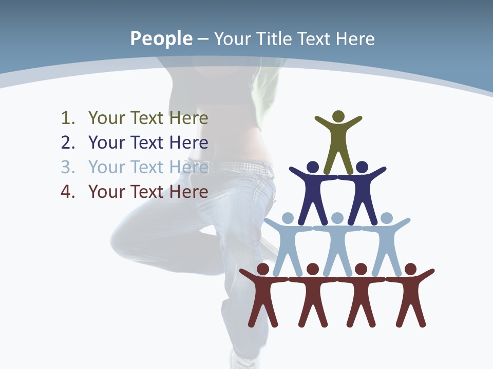 Vertical Flexibility Dancer PowerPoint Template