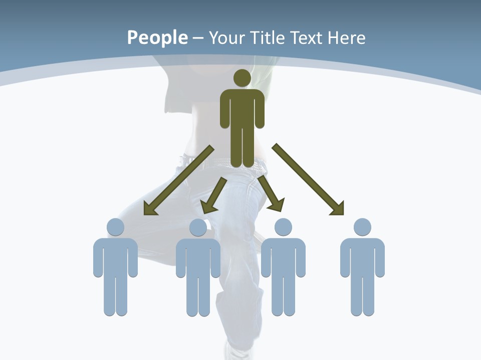 Vertical Flexibility Dancer PowerPoint Template