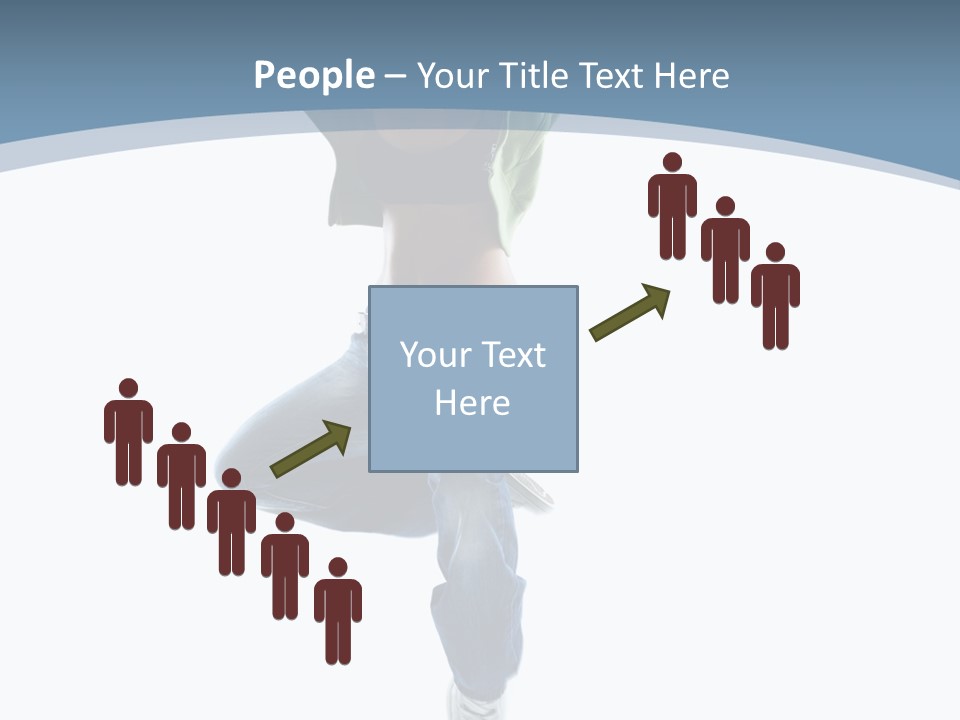 Vertical Flexibility Dancer PowerPoint Template