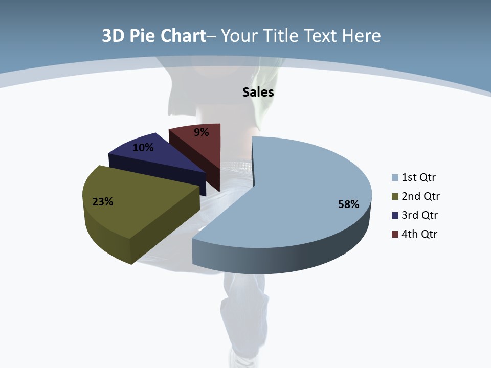 Vertical Flexibility Dancer PowerPoint Template