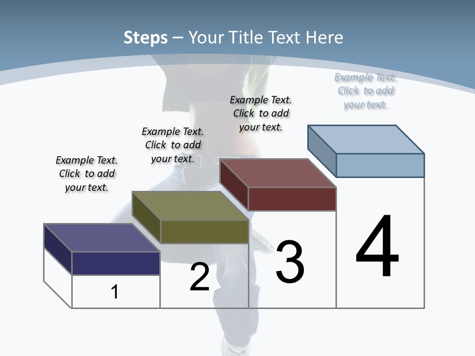 Vertical Flexibility Dancer PowerPoint Template