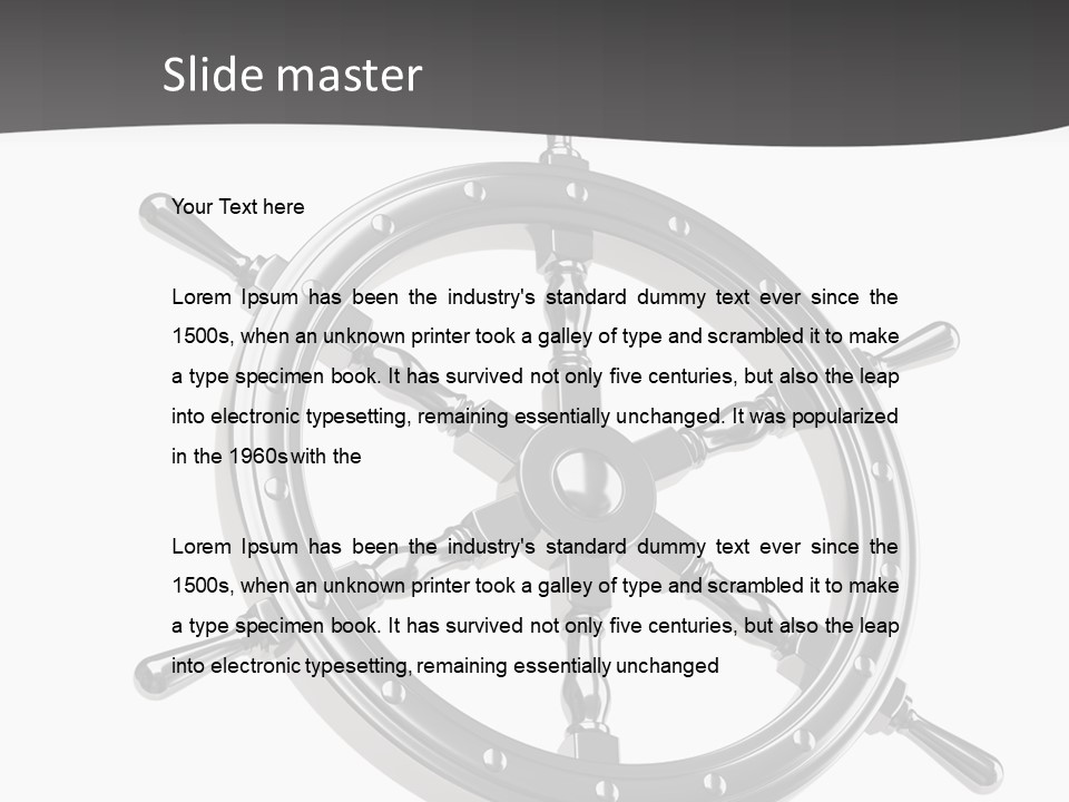 Teer Wheel Captain PowerPoint Template