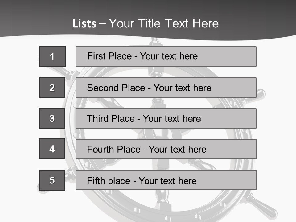 Teer Wheel Captain PowerPoint Template