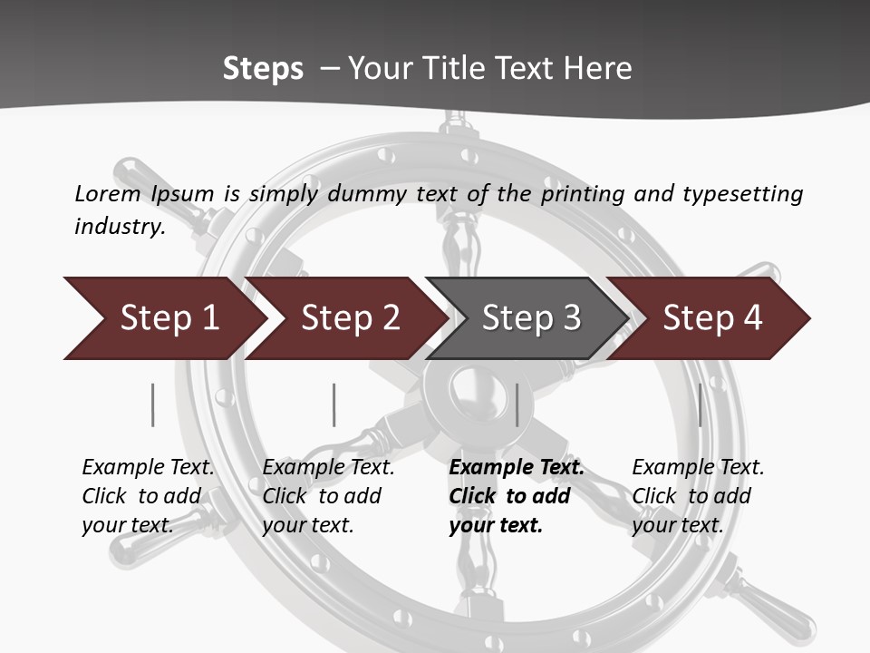 Teer Wheel Captain PowerPoint Template