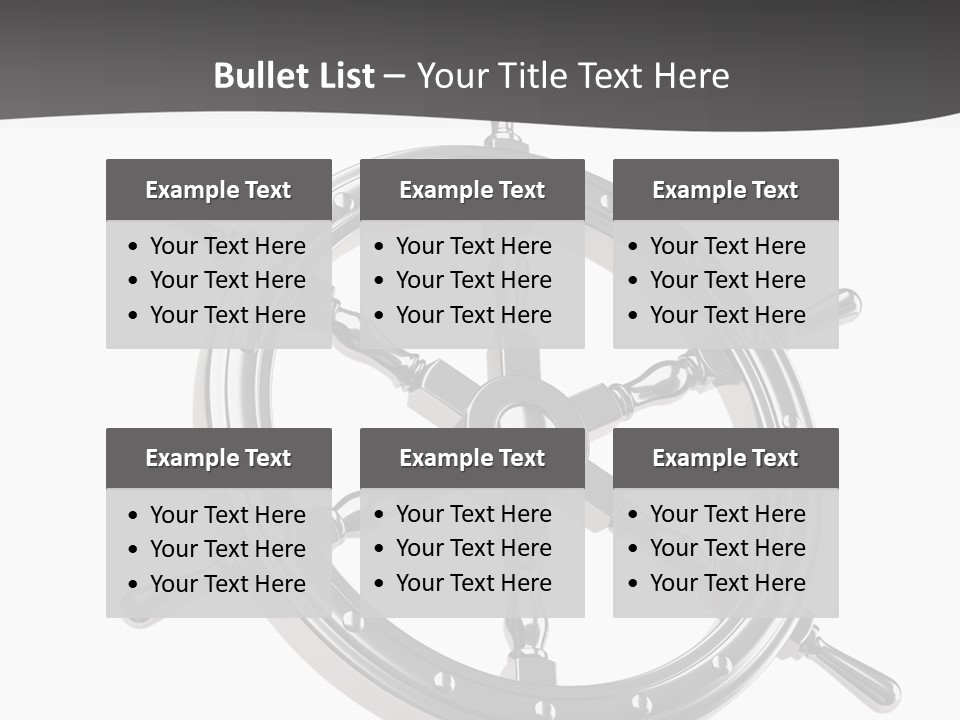 Teer Wheel Captain PowerPoint Template
