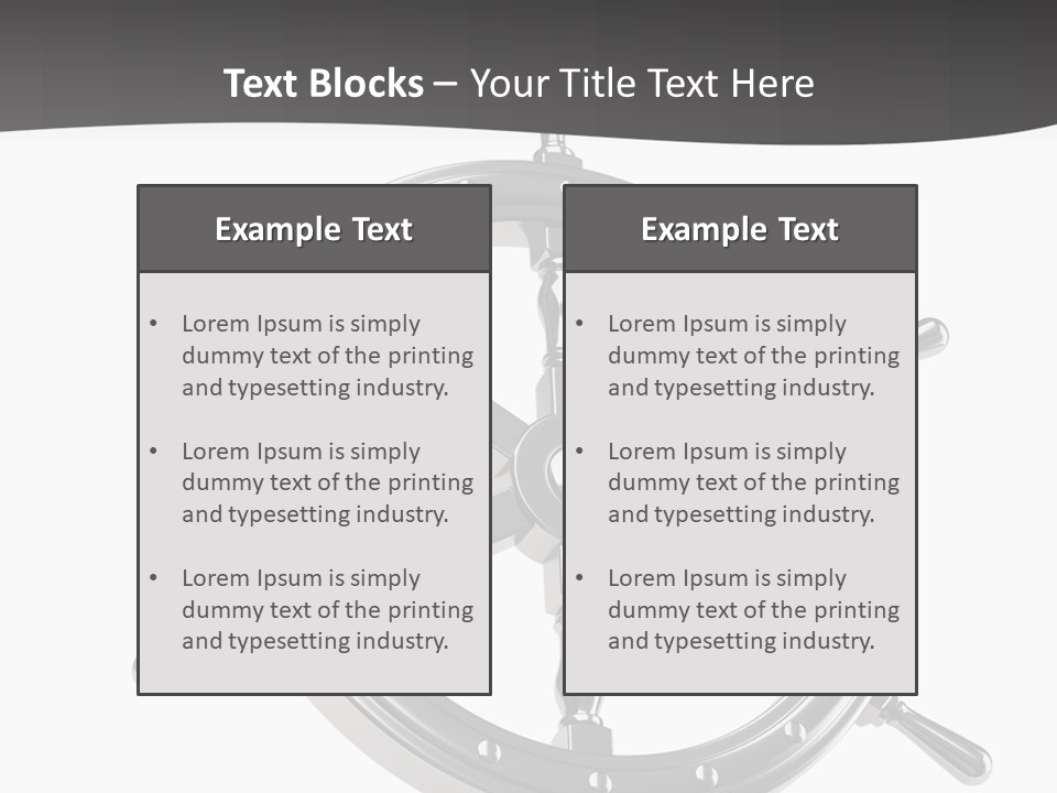 Teer Wheel Captain PowerPoint Template