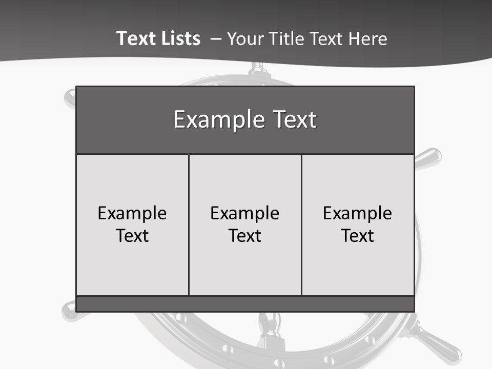 Teer Wheel Captain PowerPoint Template