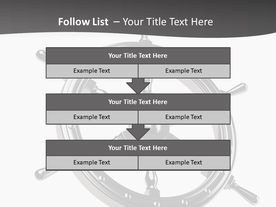Teer Wheel Captain PowerPoint Template