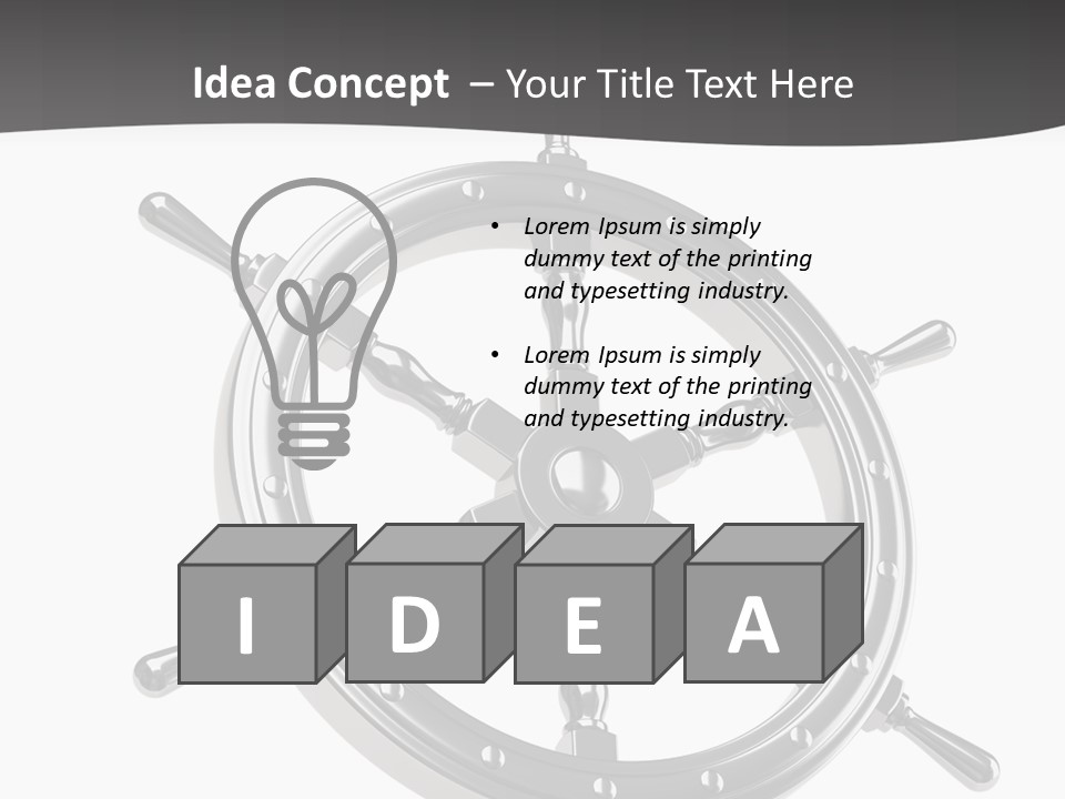 Teer Wheel Captain PowerPoint Template