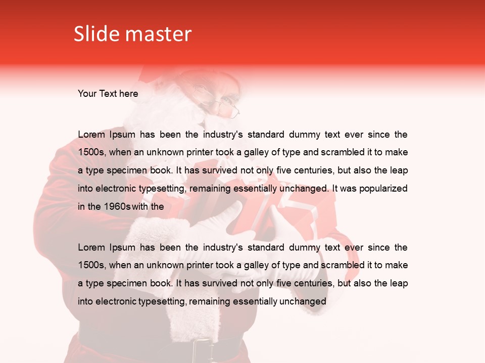 Eve Winter Holding PowerPoint Template