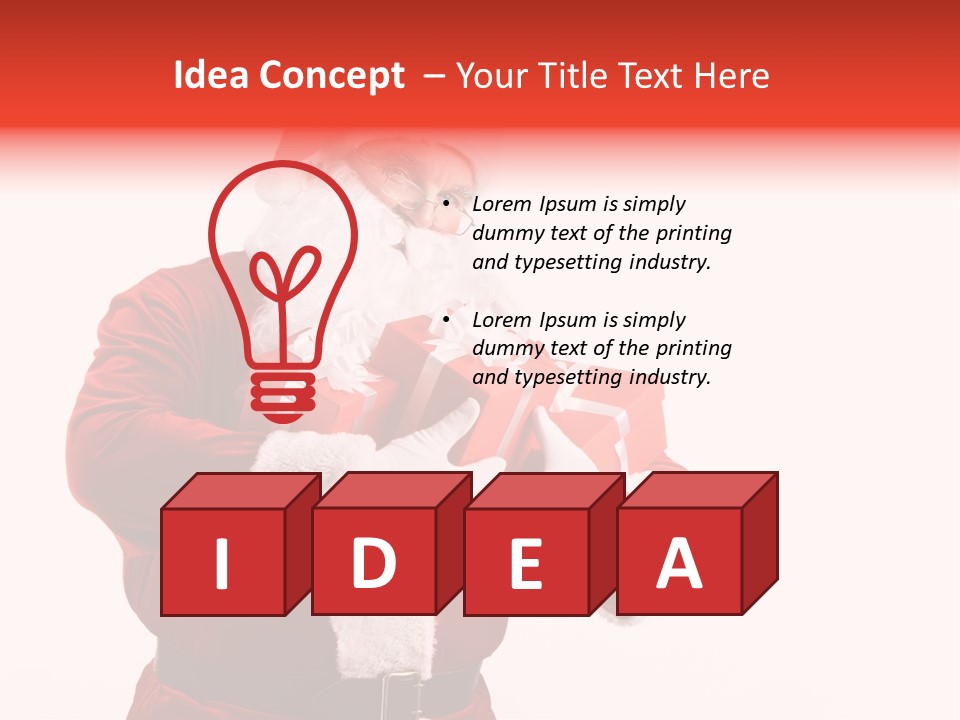 Eve Winter Holding PowerPoint Template