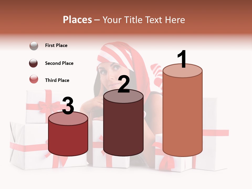 Optimistic Dress Hold PowerPoint Template