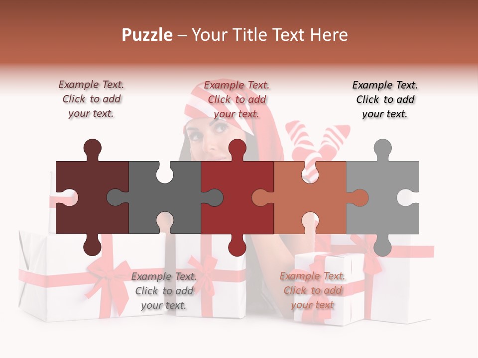 Optimistic Dress Hold PowerPoint Template