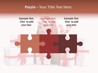 Optimistic Dress Hold PowerPoint Template