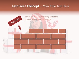 Optimistic Dress Hold PowerPoint Template