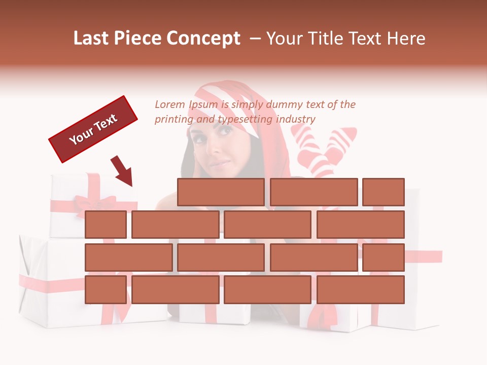Optimistic Dress Hold PowerPoint Template