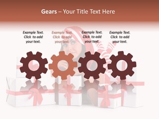 Optimistic Dress Hold PowerPoint Template