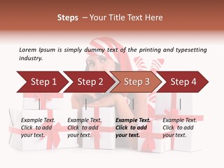 Optimistic Dress Hold PowerPoint Template