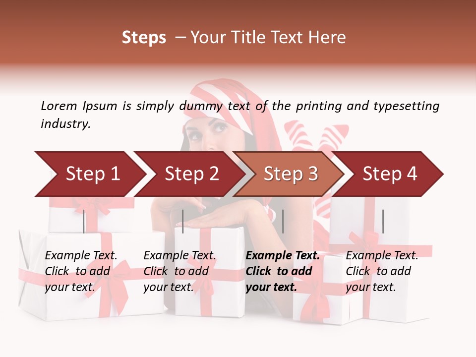 Optimistic Dress Hold PowerPoint Template
