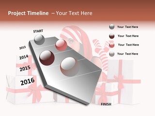 Optimistic Dress Hold PowerPoint Template