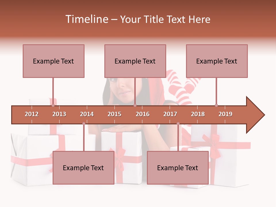 Optimistic Dress Hold PowerPoint Template