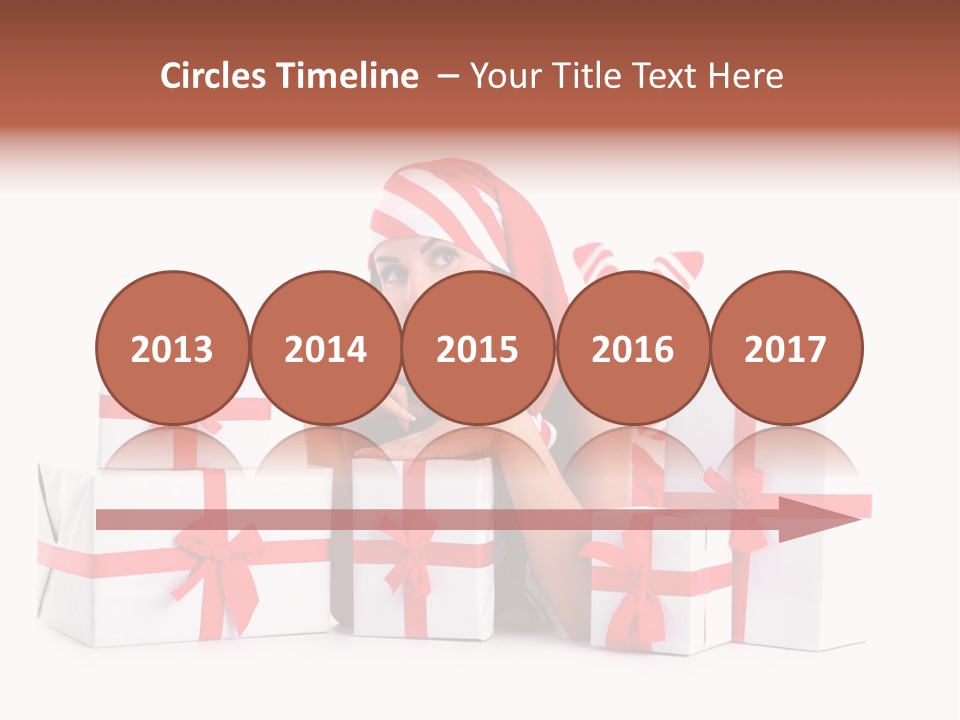 Optimistic Dress Hold PowerPoint Template