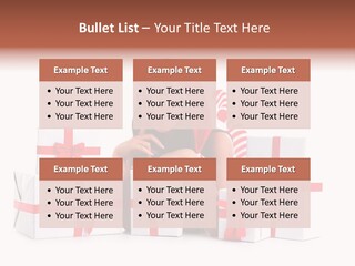 Optimistic Dress Hold PowerPoint Template