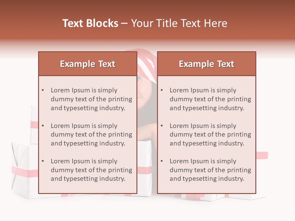 Optimistic Dress Hold PowerPoint Template