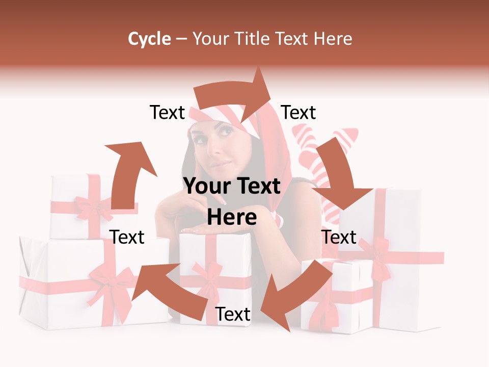 Optimistic Dress Hold PowerPoint Template
