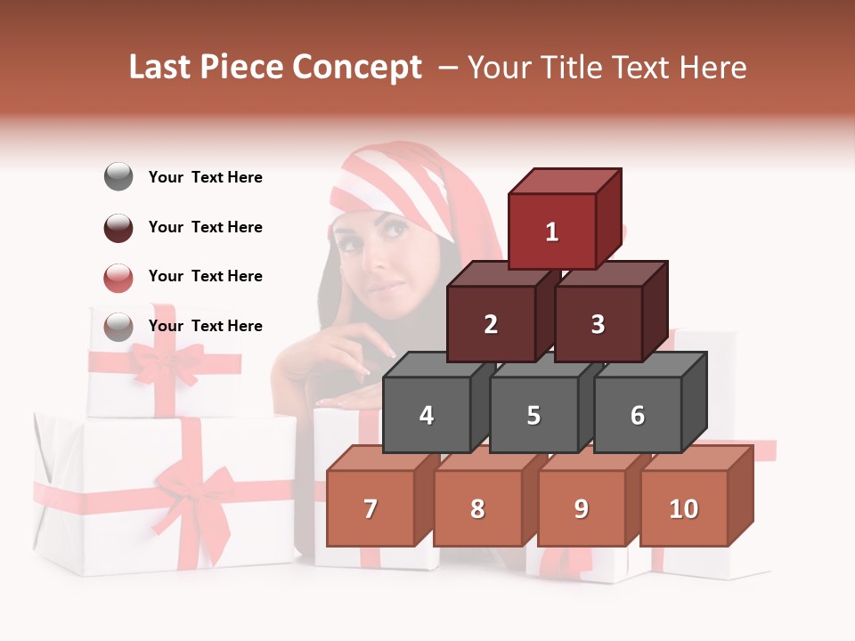 Optimistic Dress Hold PowerPoint Template