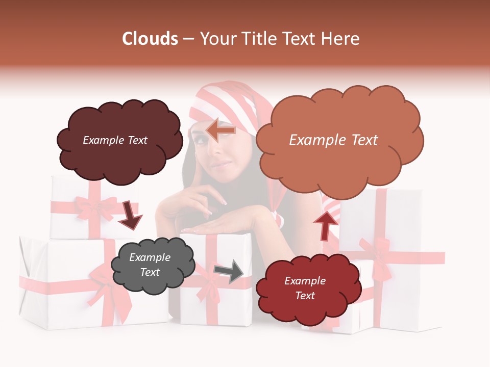 Optimistic Dress Hold PowerPoint Template