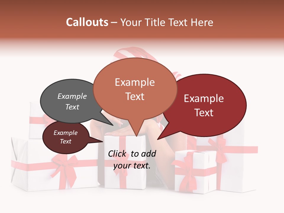 Optimistic Dress Hold PowerPoint Template
