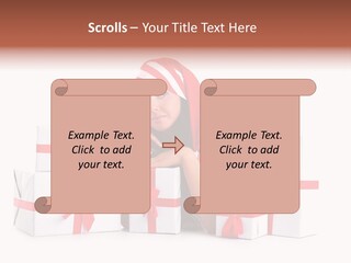Optimistic Dress Hold PowerPoint Template