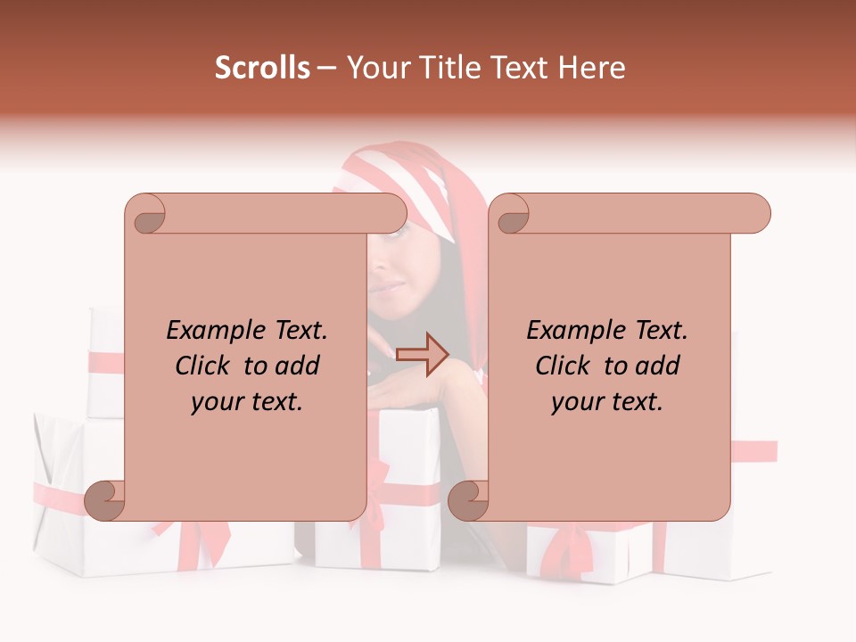 Optimistic Dress Hold PowerPoint Template