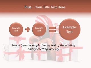 Optimistic Dress Hold PowerPoint Template