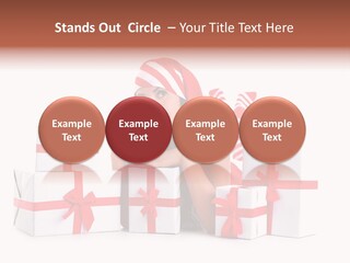 Optimistic Dress Hold PowerPoint Template