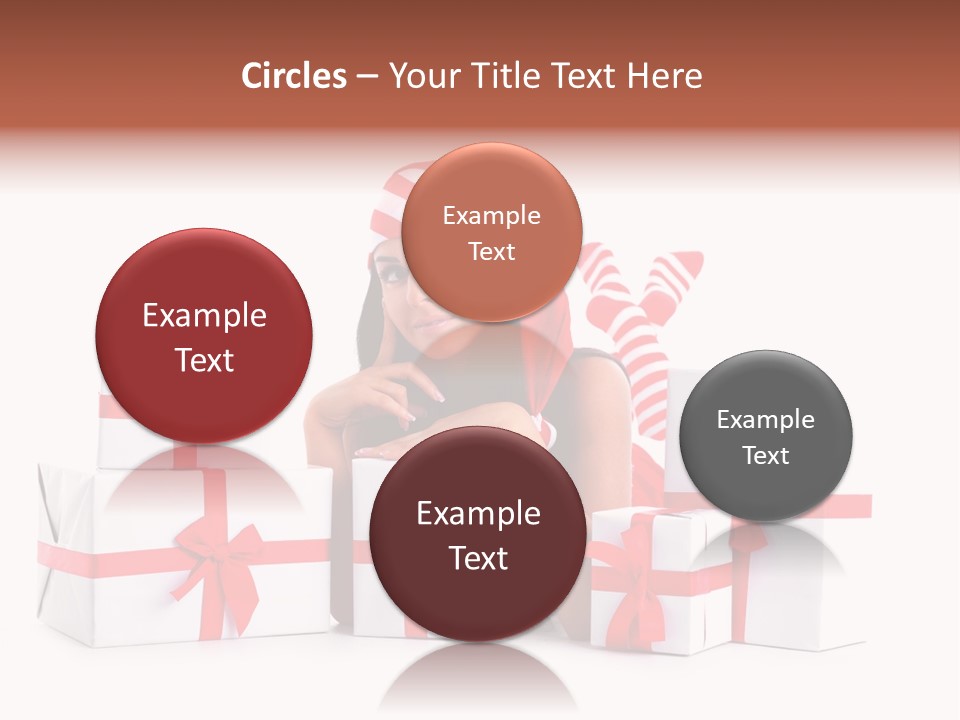 Optimistic Dress Hold PowerPoint Template