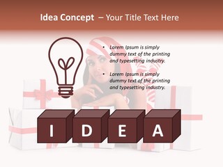 Optimistic Dress Hold PowerPoint Template
