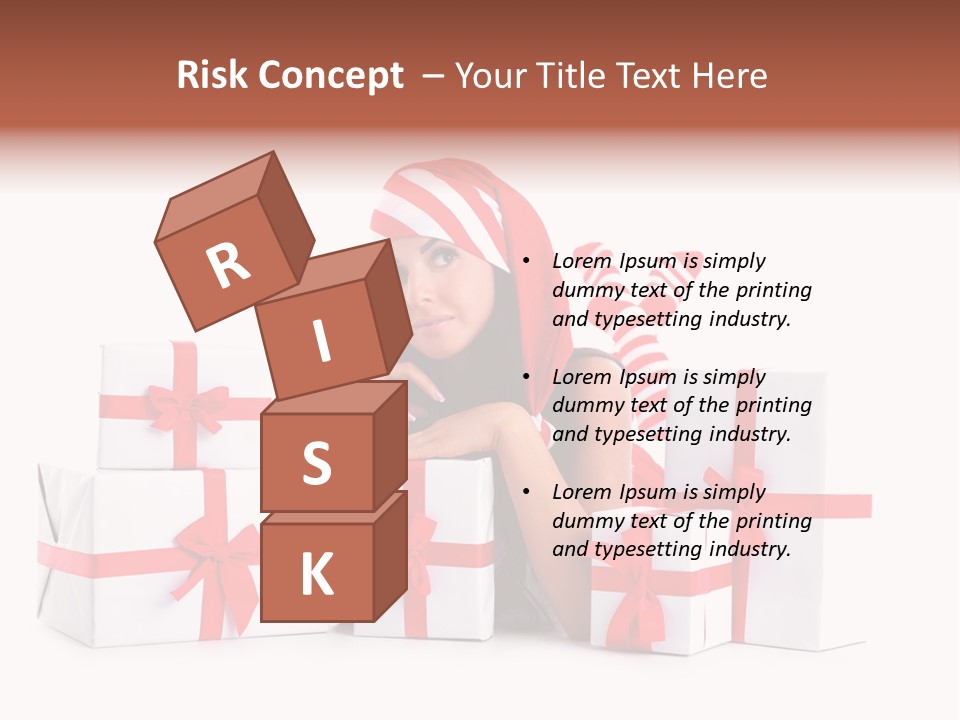 Optimistic Dress Hold PowerPoint Template