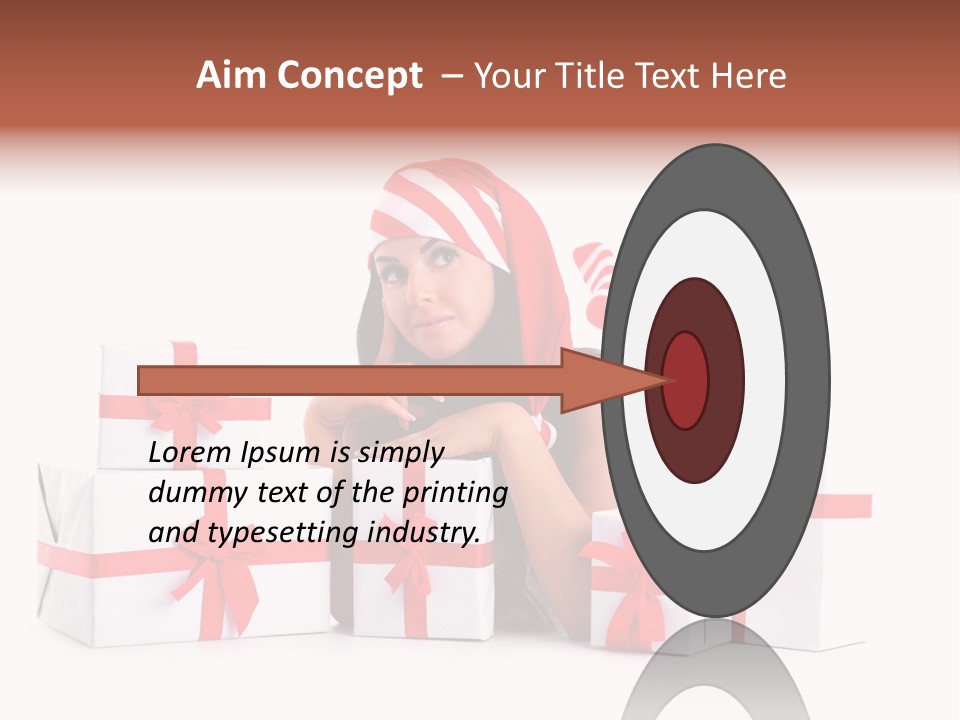 Optimistic Dress Hold PowerPoint Template