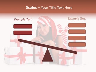 Optimistic Dress Hold PowerPoint Template