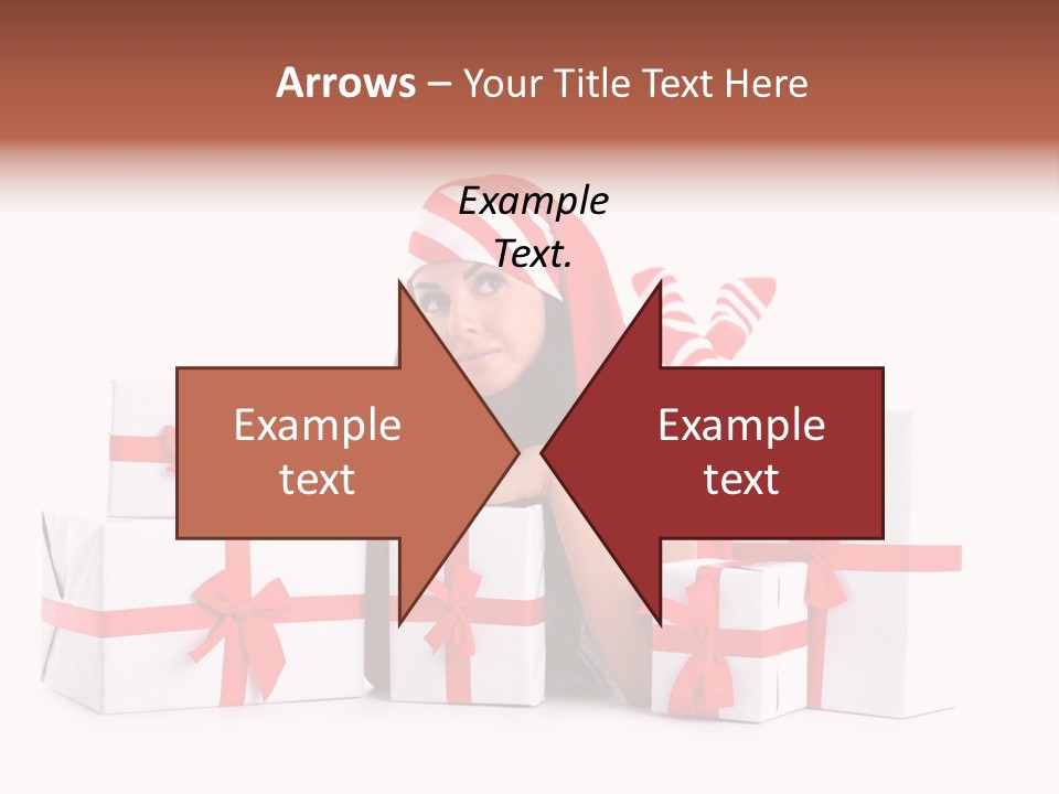 Optimistic Dress Hold PowerPoint Template