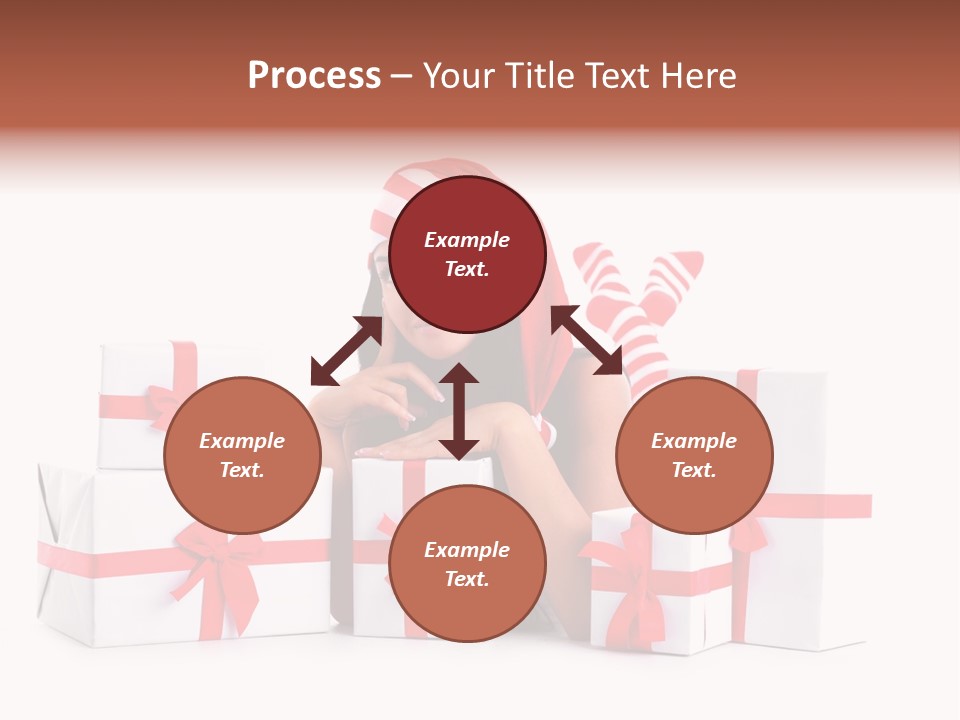 Optimistic Dress Hold PowerPoint Template