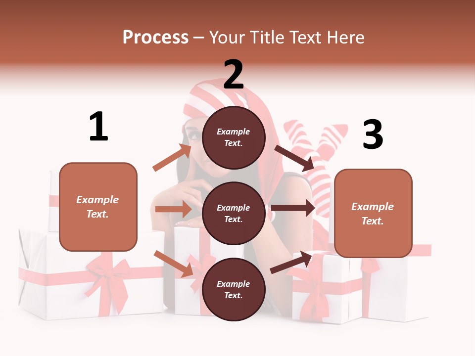 Optimistic Dress Hold PowerPoint Template