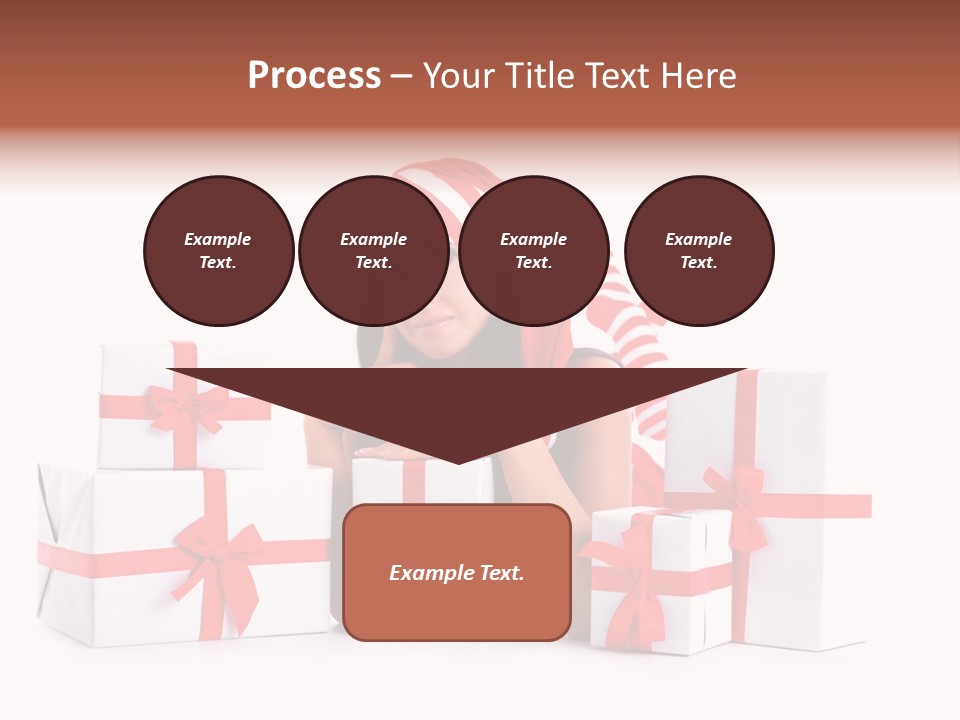 Optimistic Dress Hold PowerPoint Template
