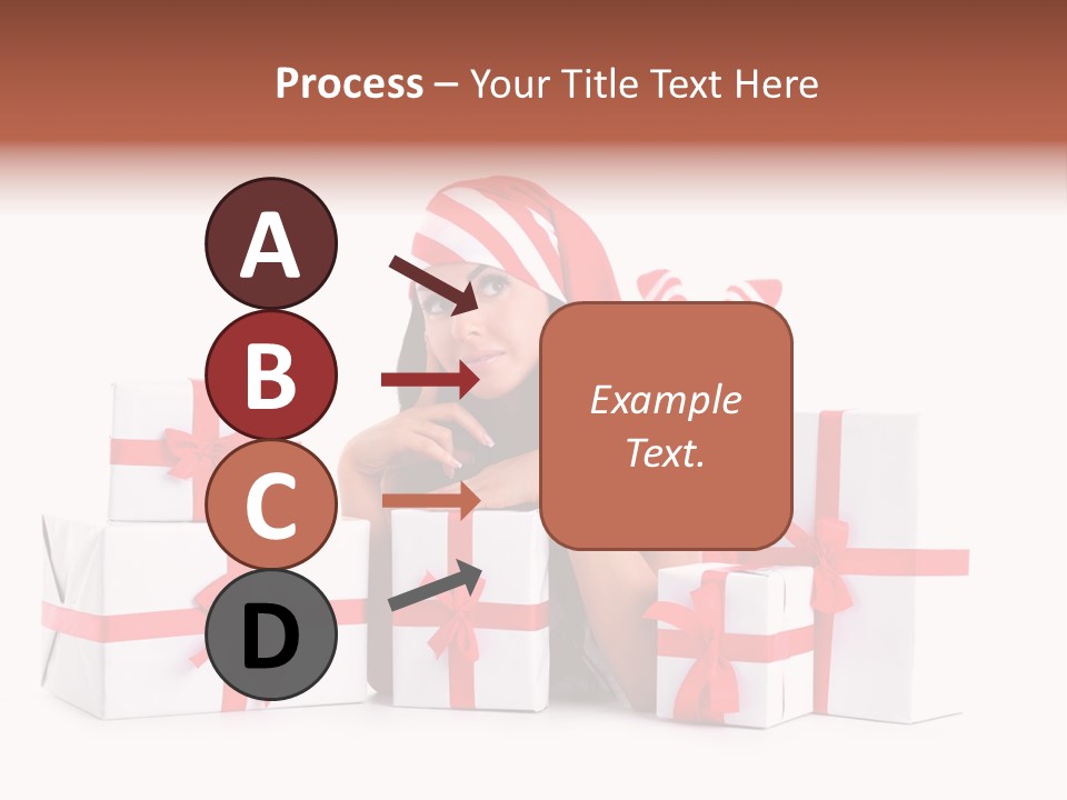 Optimistic Dress Hold PowerPoint Template