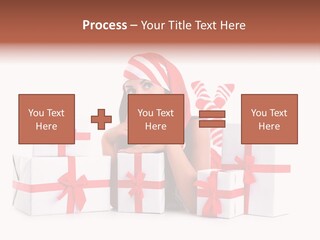 Optimistic Dress Hold PowerPoint Template